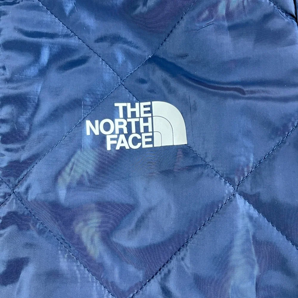 The North Face Mens XL Navy Diamond Quilted Bomber Jacket Full Zip